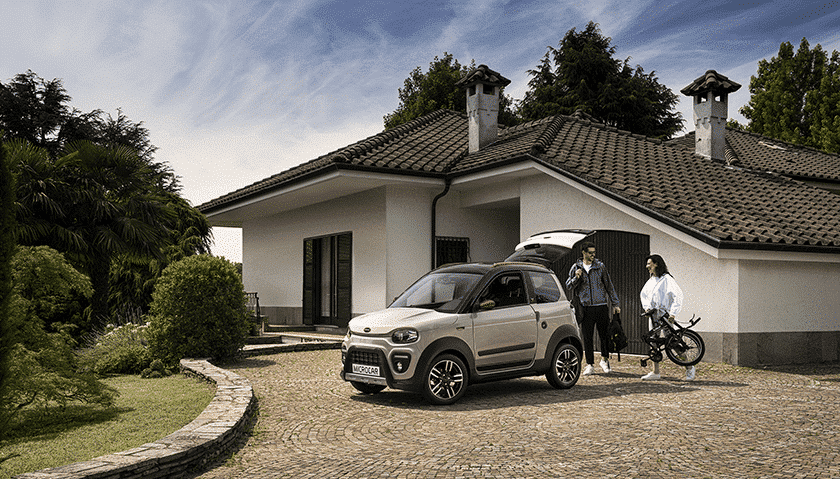 Microcar M.Go X gris désert