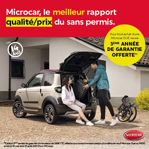 3ème année garantie constructeur - Microcar